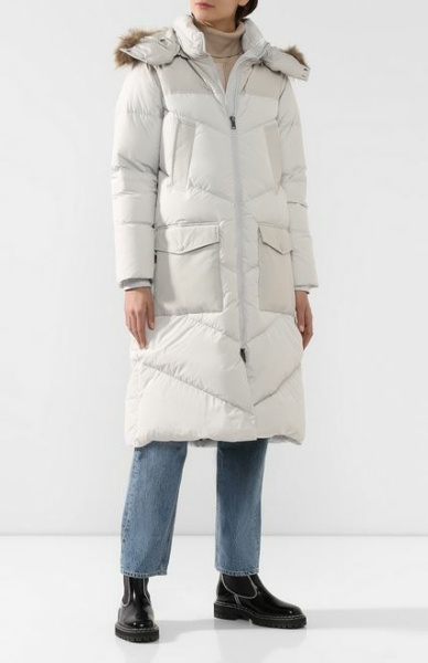 Пуховое пальто Logo Long Parka W (; S; moonstone)